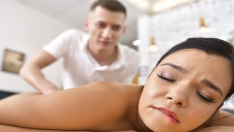 Massaging Sofia Lee