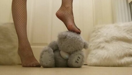 Poor Bear Being Trampled Under Those Sexy Feet