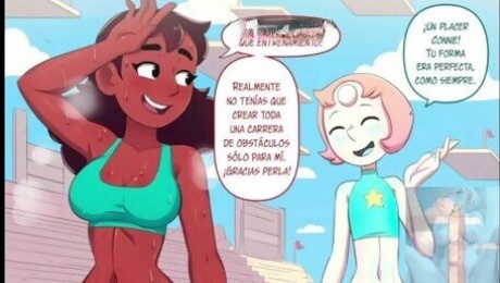 Lesbians have their night of passion - steven universe hentai