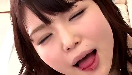 Fiery Megumi's blowjob xxx